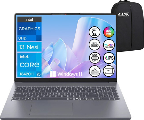 Ideapad Slim 3 I5-13420H 24GB Ram 1tb SSD 16" Wuxga W11 83K20077TR Taşınabilir Bilgisayar