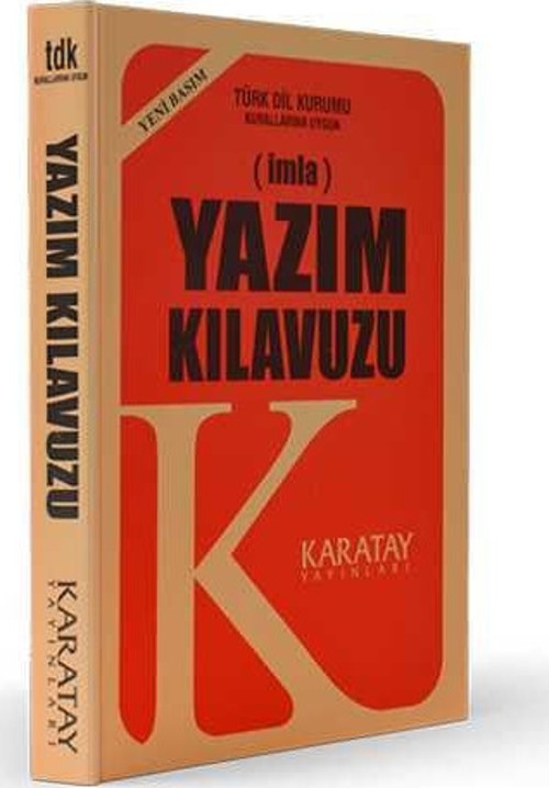 Plastik Kapak Yazım Klavuzu 1 Adet