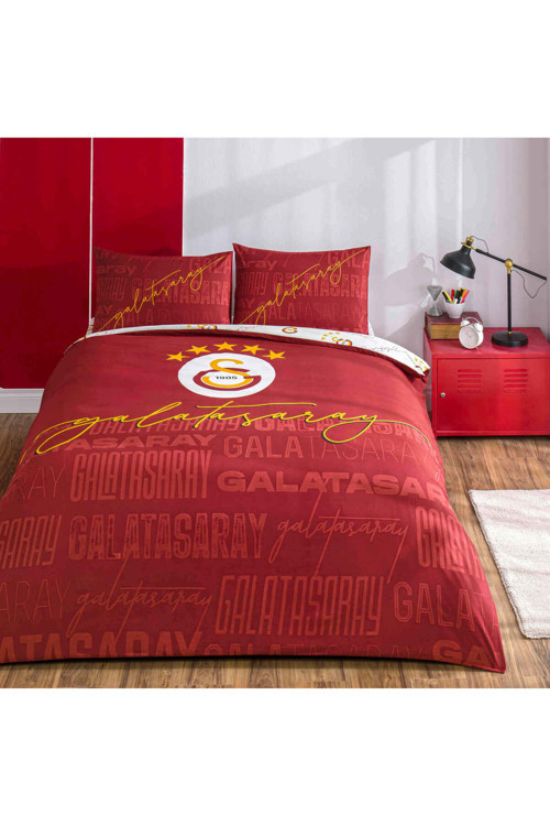 Lisanslı Galatasaray Arma Pamuk Çift Kişilik Nevresim Takımı