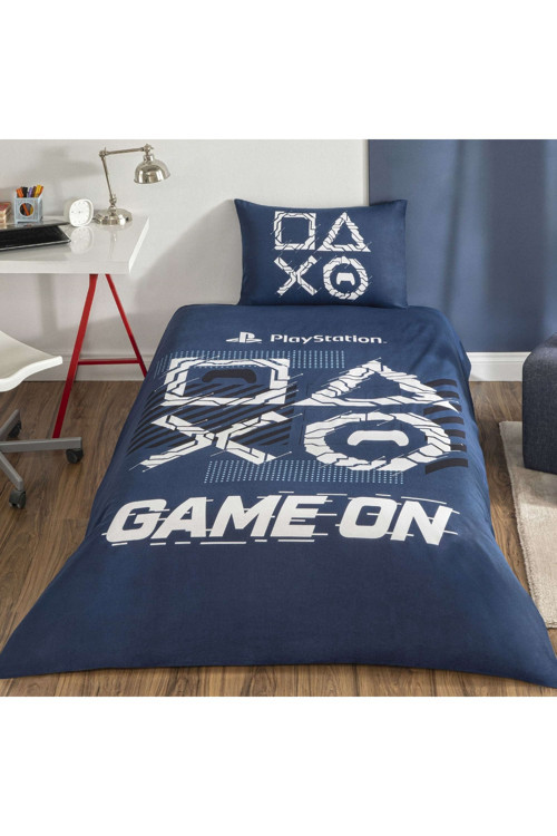 Lisanslı Playstation Game On Tek Kişilik Pamuk Nevresim Takımı 120