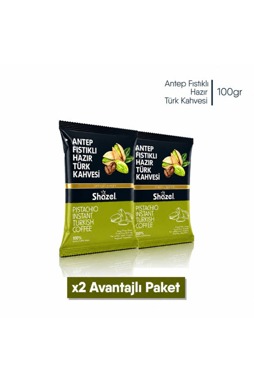Hazır Türk Kahvesi | Antep Fıstıklı | 100 gr | 2 Paket