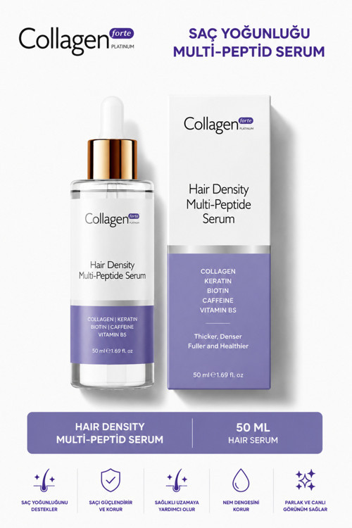 Saç Dökülmesine Karşı Serum 50ml, Kolajen Içerikli, Biotin, Vitamin B5 & Keratin