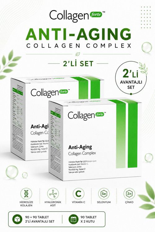 Anti-Aging Kolajen Complex 2 X 90 Tablet & Multivitamin Avantajlı Set