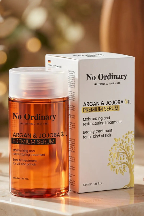 Premium Argan & Jojoba Içerikli Doğal Saç Bakım Yağı & Serum 100ml