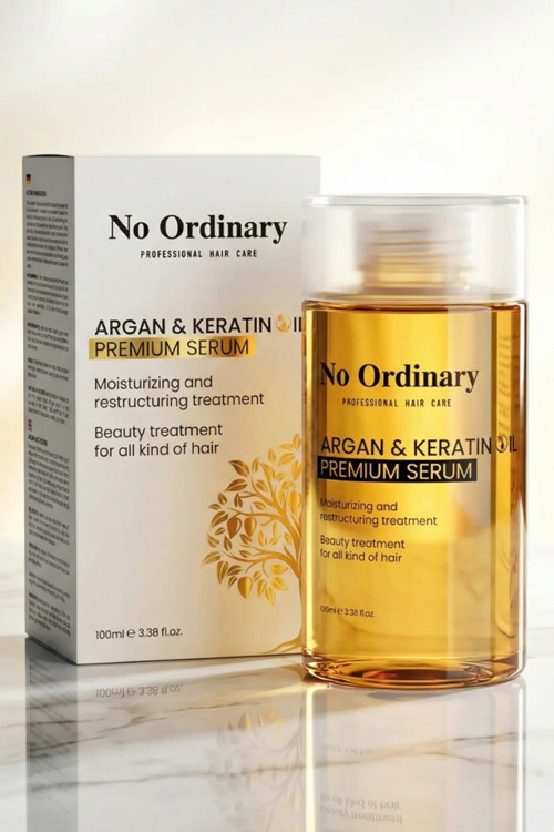 Premium Argan & Keratin Içerikli Doğal Saç Bakım Yağı & Serum 100ml