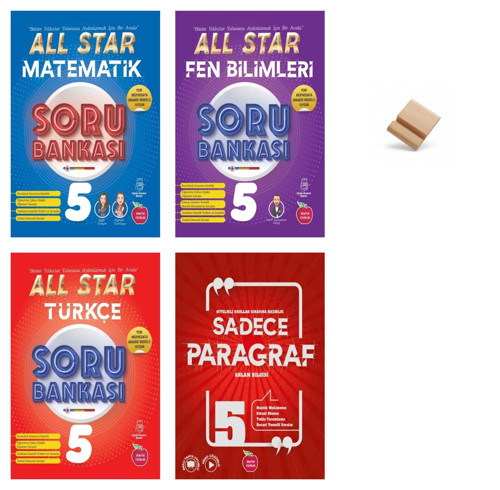 Newton 5. Sınıf 2027 Maarif Matematik Fen Türkçe ve Paragraf 4lü Set Soru Bankası + Telefon Standı