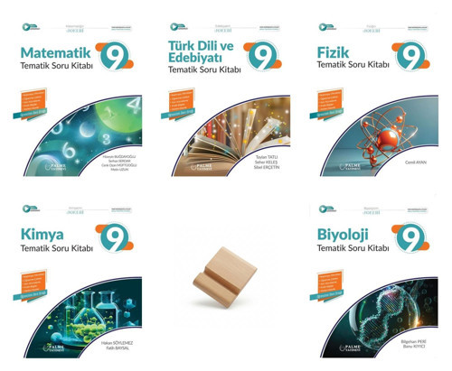 Palme 9. Sınıf 2027 MAARİF Matematik Edebiyat Fiizk Kimya ve Biyoloji Tematik Soru Bankası 5li Set
