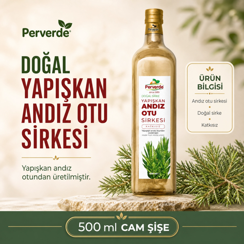 Doğal Katkısız Andız Otu Sirkesi 500 ml – Fermente Sirke