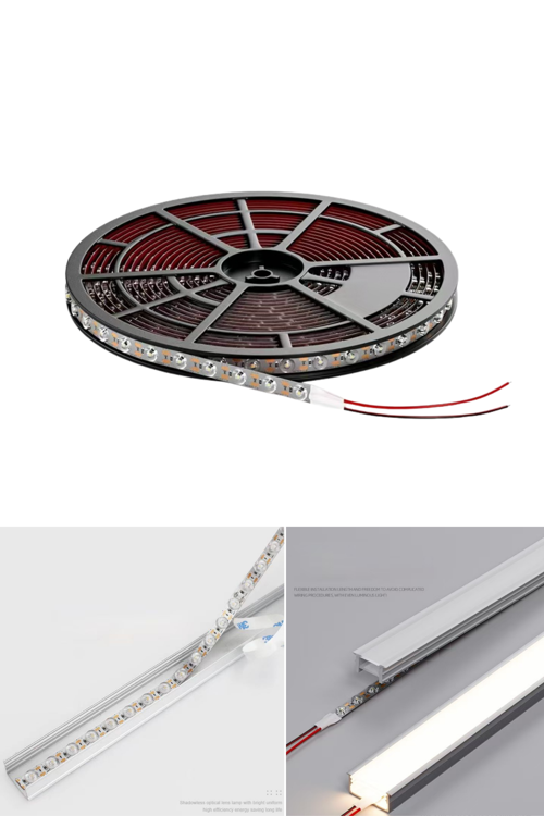 BEYAZ 6500K Lensli Şerit Led Metrede 48 LED'Lİ 18W 24V