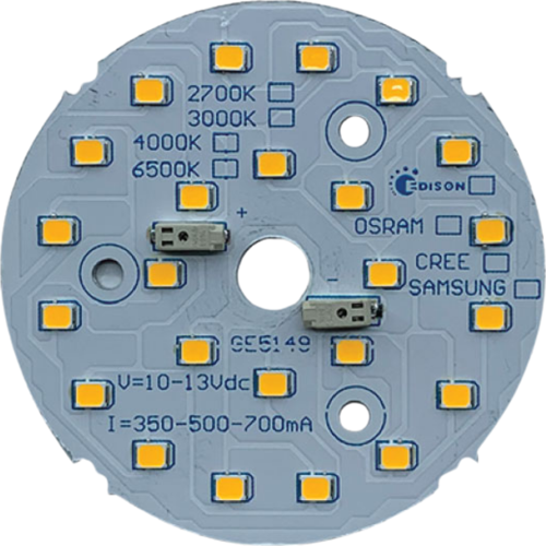 9W 60mm 3000K 24LED Yuvarlak Downlight LED PCB | 12-13V 350-700mA | Downlight Sabit Akım Yuvarlak LED Modül