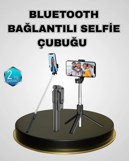 Bluetooth Selfie Çubuğu – Kablosuz Hafif ve Yüksek Çözünürlüklü Çekim İçin