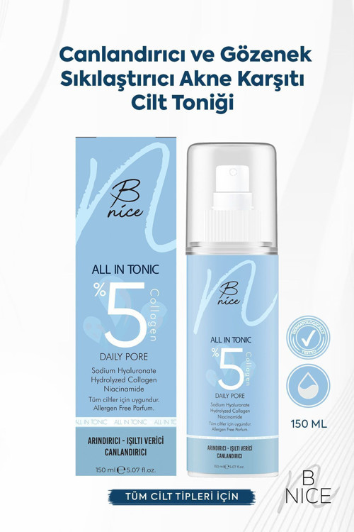 Canlandırıcı Ve Gözenek Sıkılaştırıcı Akne Karşıtı Cilt Toniği - 150Ml