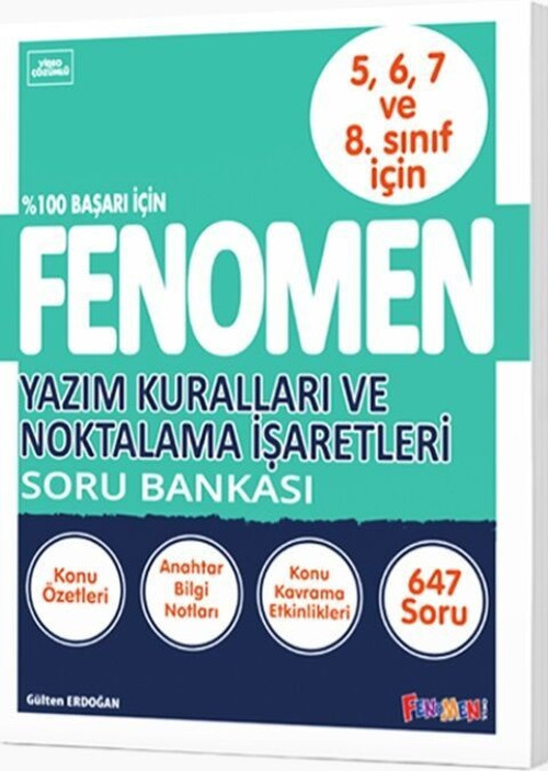 Yazım Kuralları ve Noktalama İşaretleri Soru Bankası Fenomen Okul Yayınları