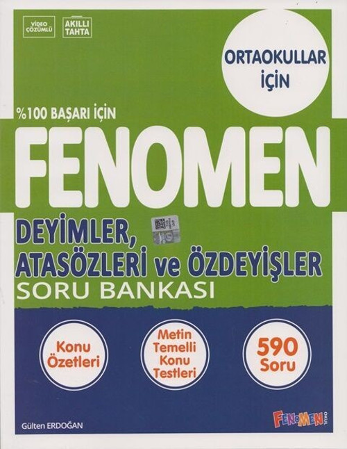 8. Sınıf Deyimler Atasözleri ve Özdeyişler Soru Bankası Fenomen Okul Yayınları