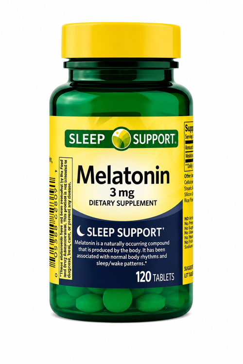 Mela-Tonin 3 Mg 120 Tablet Fast Dissolve Sleep Support Uuku Desteği