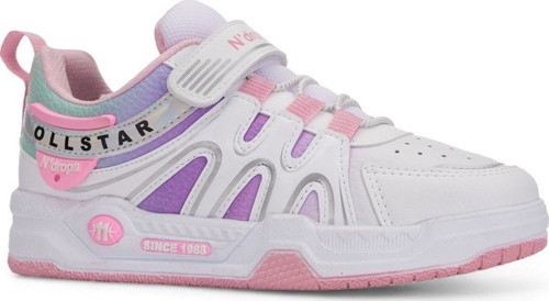 Günlük Erkek Kız Çocuk Sneaker Rugan Lastik Bağcıklı Cırtlı Oval Burunlu Spor Ayakkabı 020