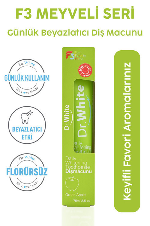 F3 Daily Whitening Yeşil Elma Diş Macunu 75 ml