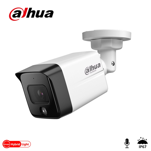 DAHUA IPC-HFW1239TC1-SA-IL-0280B, 2Mpix, 2,8mm Lens, SD Kart, Smart Dual Light, H265+, 30Mt Gece G�