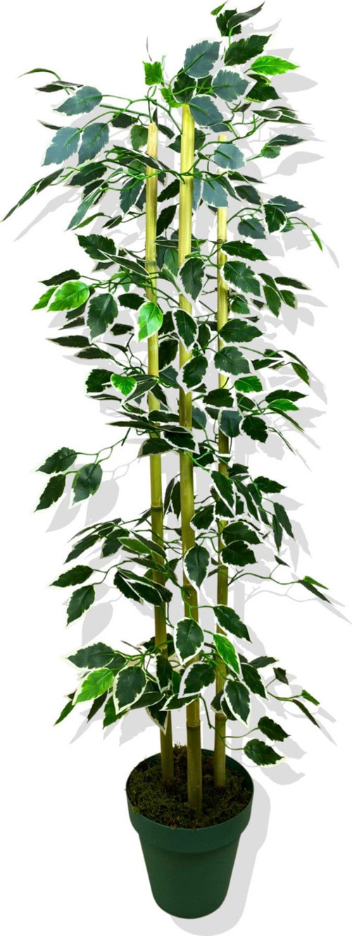 YAPAY YAPRAKLI FICUS 3 BAMBU'LU 110 CM