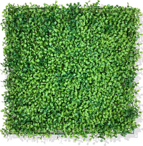 U.V DAYANIMLI YAPAY ŞİMŞİR BİTKİ DUVAR KAPLAMA 50X50 CM YEŞİL