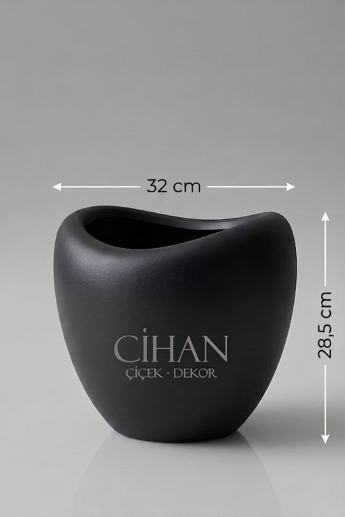 Lüks Lale Tasarım Plastik Saksı 15L – 32x28.5 cm UV Korumalı
