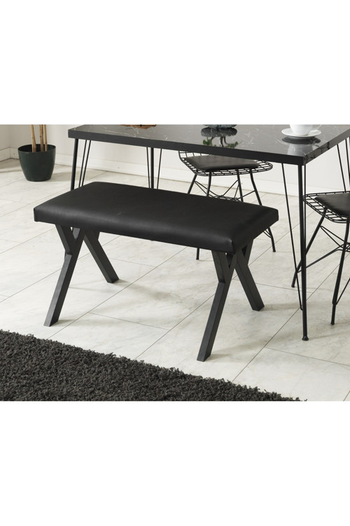 Yeni Nesil Bench Puf Metal Ayak Mutfak Salon Çalışma