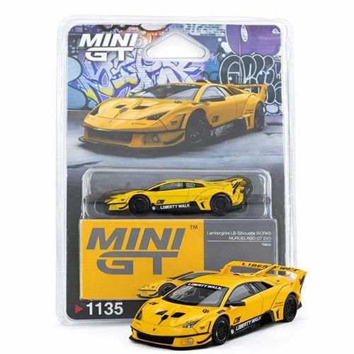 1/64 LB-Silhouette WORKS MURCIELAGO GT Evo Yellow MGT01135-BL