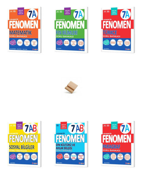 Fenomen 7. Sınıf Maarif 7A Serisi Tüm Dersler 6 Kitap Soru Bankası + Telefon Standı