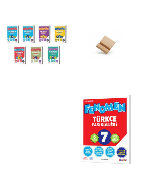 Fenomen 7. Sınıf Maarif Matematik ve Türkçe Fasikülleri Soru Bankası + Telefon Standı
