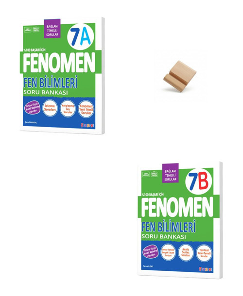 Fenomen 7. Sınıf Maarif Fen Bilimleri 7A ve 7B Soru Bankası + Telefon Standı