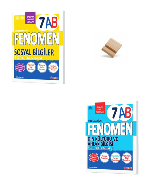 Fenomen 7. Sınıf Maarif 7AB Sosyal Bilgiler ve Din Kültürü Soru Bankası + Telefon Standı