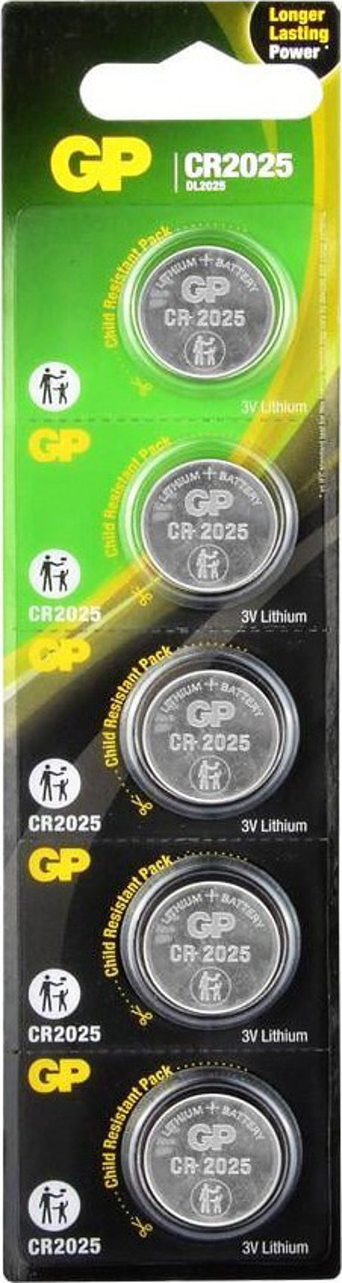 Gp Lıthıum GPCR-2025-7C5 3V 5'li Kart Para Pil