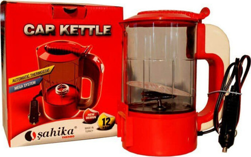 Otomatik Su Isıtıcısı 12V Plastik Araç Oto Kettle Çakmaklık Fişli