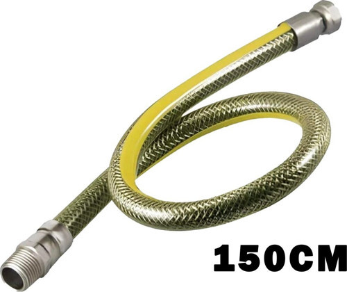 Flex Çelik Örgülü 150cm Doğalgaz Hortumu