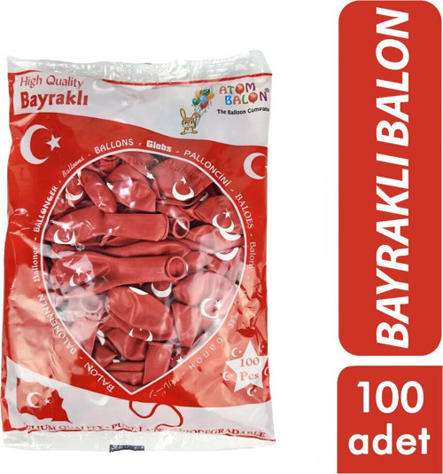 12İNC 100 Adet Bayraklı