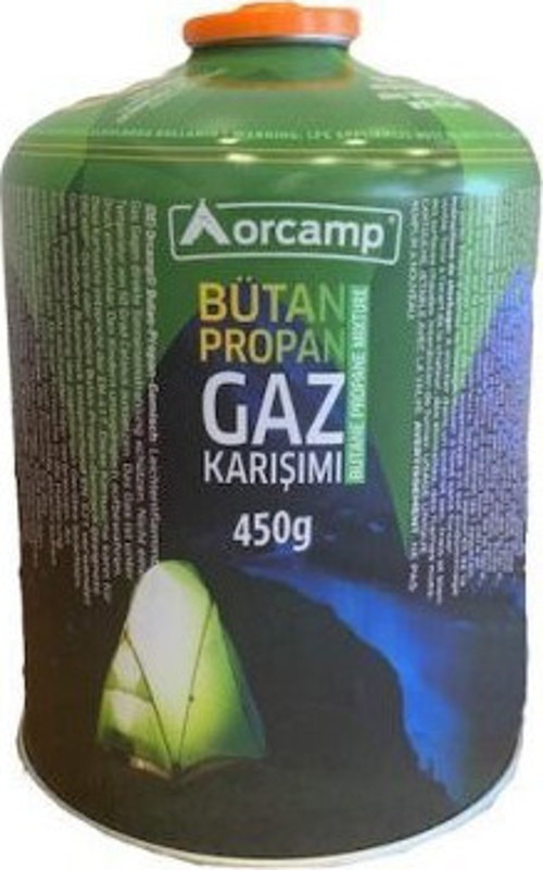 Orcamp OR-KTS-450 Büyük Tombul Bütan Propan Gaz Kartuş Kore Tipi Ocaklar için 450gr