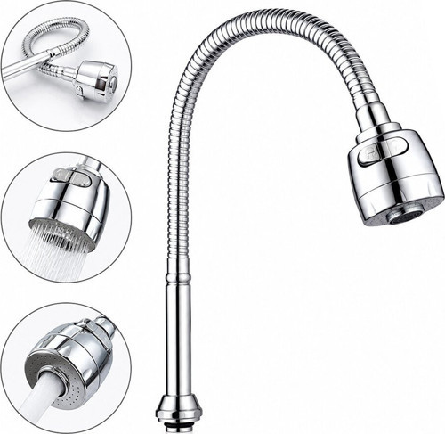 Tudor TDR-310 Kubar ve Mutfak Batarya Ucu Krom Topaç Poşetli Yaylı Borulu