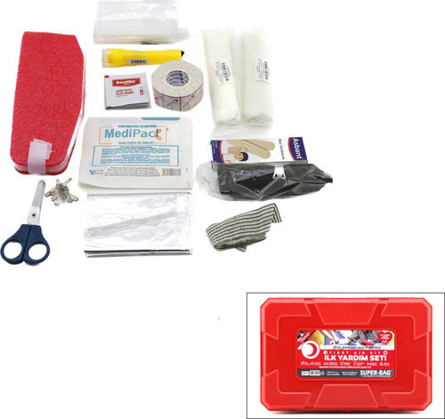 Super-Bag ASR-5014 İlk Yardım Seti Küçük Fırst Aıd Kıt Plastik Çantalı