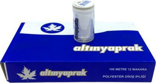 Altınyaprak Dikiş İplik 12 Adet 100 mt Beyaz