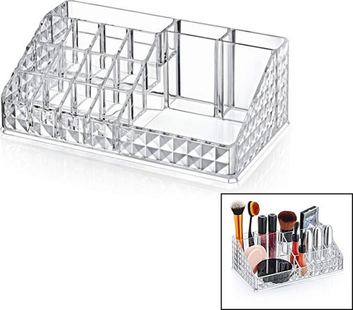 KRC-200-020 Diamond Klasik Makyaj Organizer 12.5x22x7.7cm 16-BÖLME 12++2+1+1