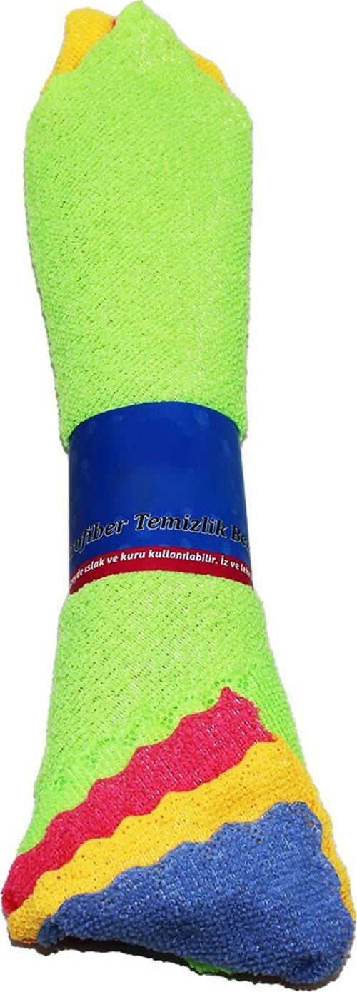 Elida Aymax Pro Mikrofiber Temizlik Bezi 30x30cm 4 Adet BRKT-569878 Dürüm Yuvarlak Sarım