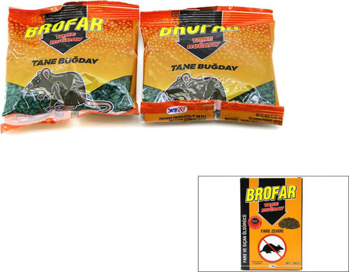 Fare ve Sıçan Zehiri ve Yem 200gr Tane Buğday
