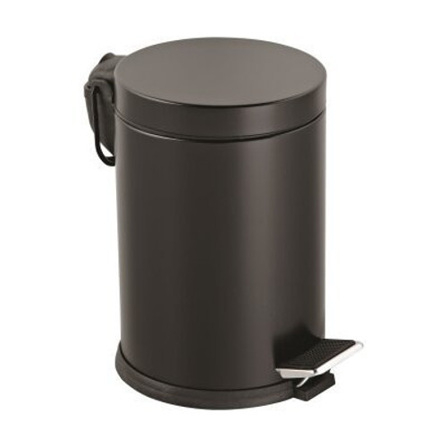 LZR-815S Pedallı Metal Çöp Kovası 12lt Siyah