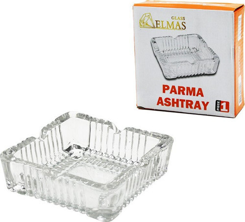 Glass Elmas MR-860 Küllük Y: 3.5cm 10.5x10.5cm BRKT-489115 Kare Parma Cam