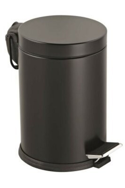 LZR-811-S Pedallı Metal Çöp Kovası 3lt Siyah