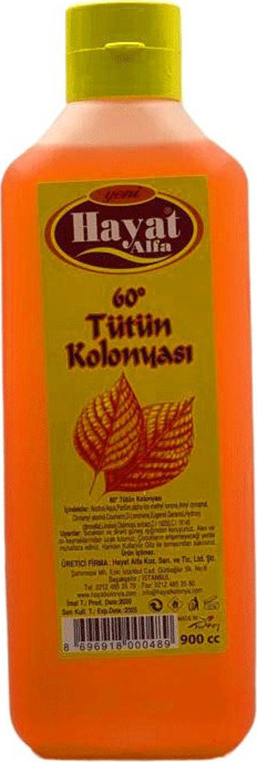 Hayat Kolonya Bidon 900ml Tütün