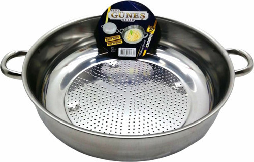 Güneş Süzek Metal Süzgeç 30cm NO-3 Basık Kulplu