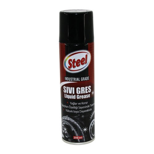 Steel ST-1304 Sıvı Gres Sprey 200ml Korur Yağlar Isıya Dayanıklı