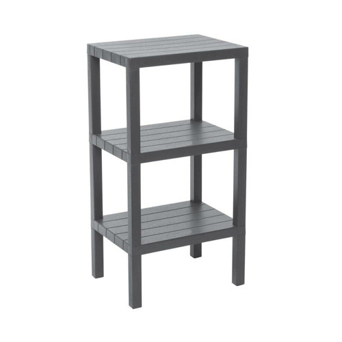OM-0390-3102-0145 (3 Raflı ve Gri) Modüler Ünite Plastik Düz