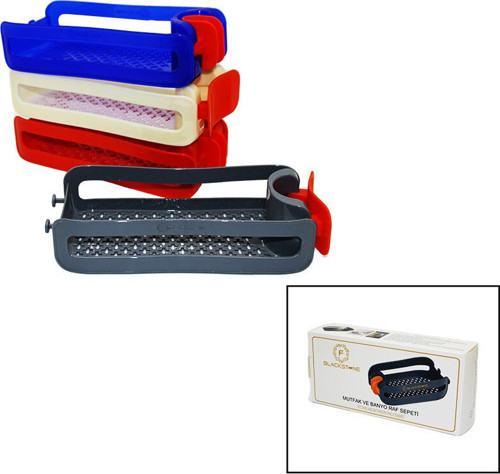 KRC-661 Mutfak ve Banyo Raf Sepeti Silikon Tutacaklı 21-30mm